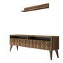 Hanah Home Mueble de TV Line - Walnut
